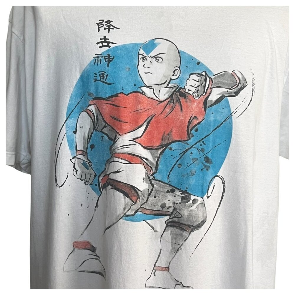 Avatar The Last Airbender Aang Katara Sokka Watercolor Graphic T-Shirt Men’s XXL